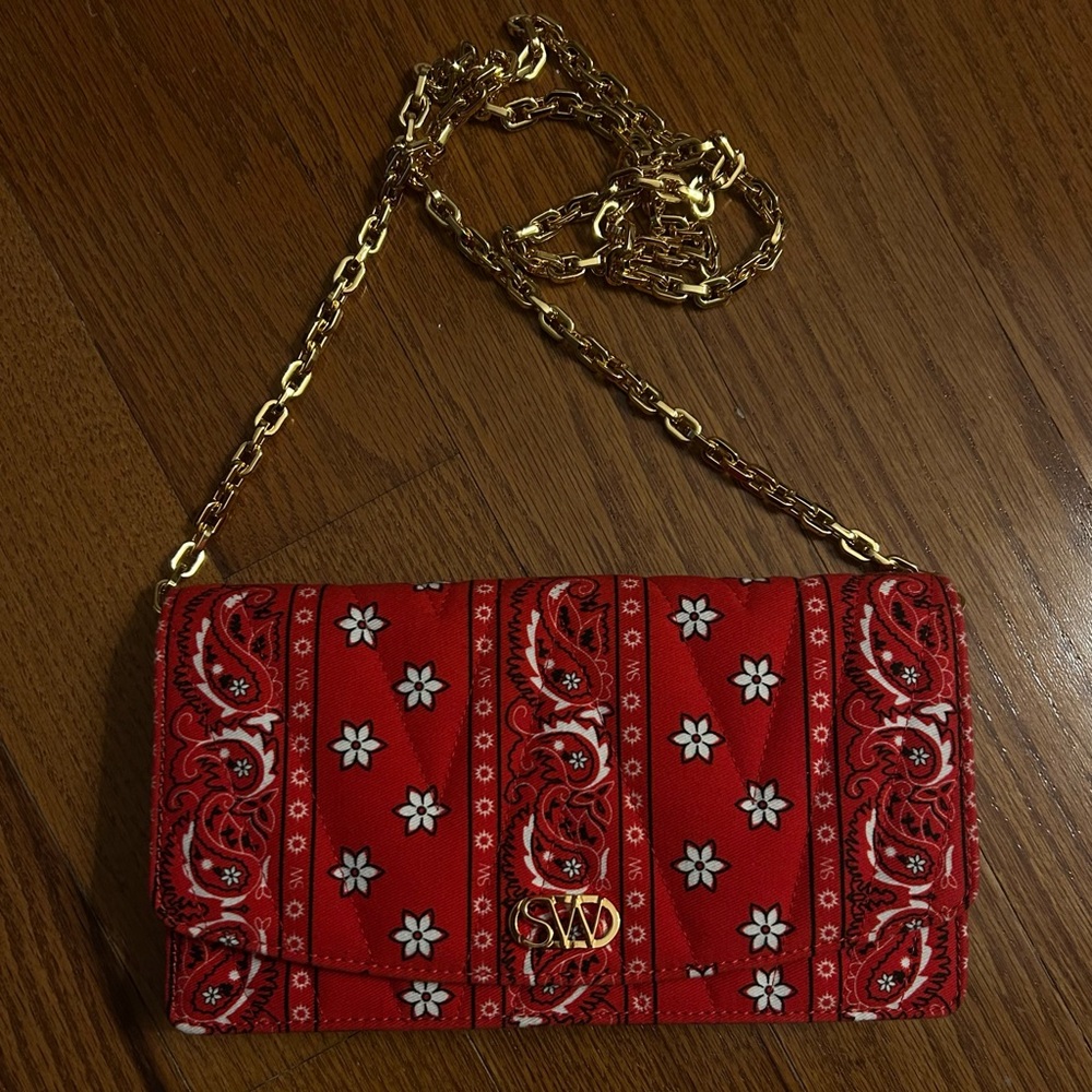 Stuart Weitzman quilted bandana crossbody